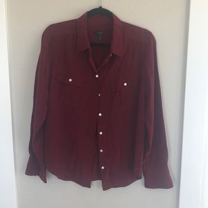 Silk Jcrew button down